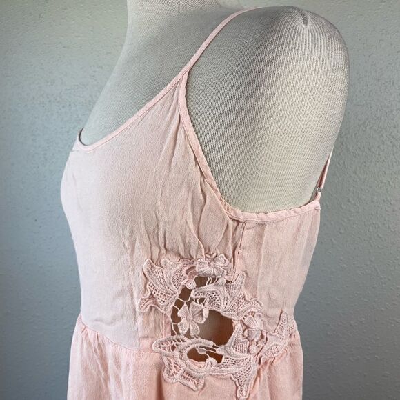 Forever 21 Pink Spaghetti Strap Tank Top Size M EUC - Picture 4 of 9
